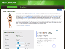 Tablet Screenshot of absi-calculator.com